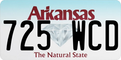 AR license plate 725WCD