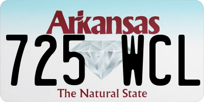 AR license plate 725WCL