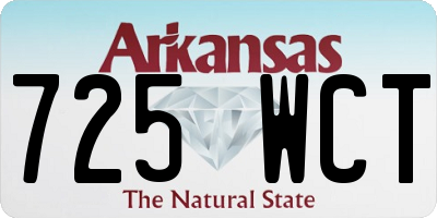 AR license plate 725WCT