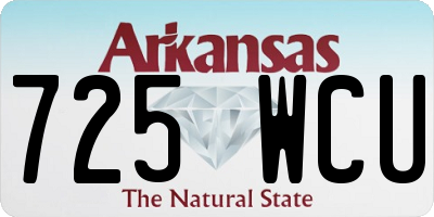 AR license plate 725WCU