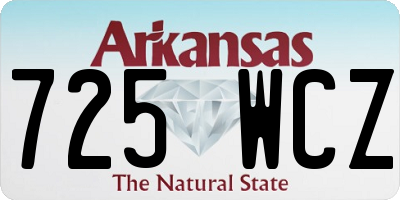 AR license plate 725WCZ