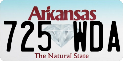 AR license plate 725WDA