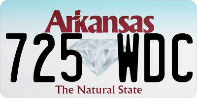 AR license plate 725WDC