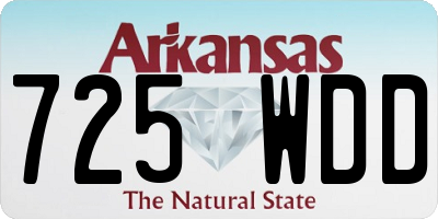 AR license plate 725WDD