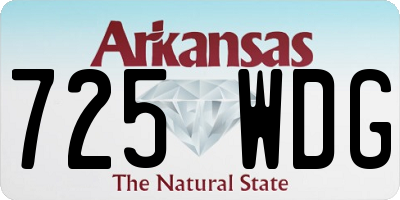 AR license plate 725WDG
