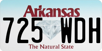 AR license plate 725WDH