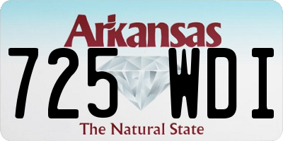 AR license plate 725WDI