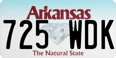AR license plate 725WDK