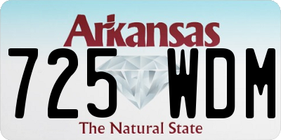 AR license plate 725WDM