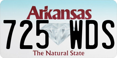 AR license plate 725WDS