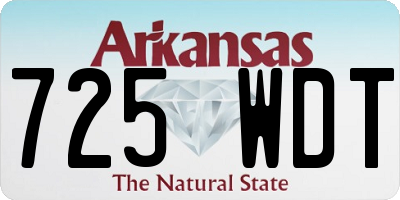 AR license plate 725WDT