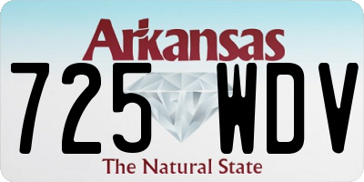 AR license plate 725WDV