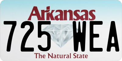 AR license plate 725WEA