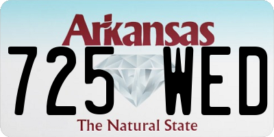 AR license plate 725WED