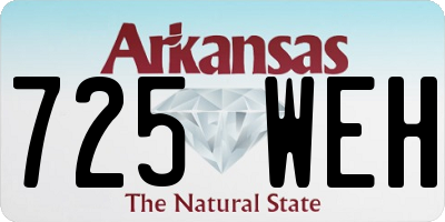 AR license plate 725WEH
