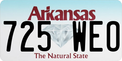 AR license plate 725WEO
