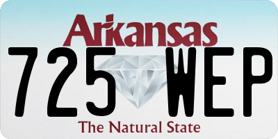 AR license plate 725WEP
