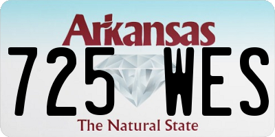 AR license plate 725WES