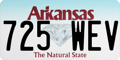 AR license plate 725WEV