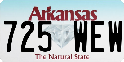 AR license plate 725WEW