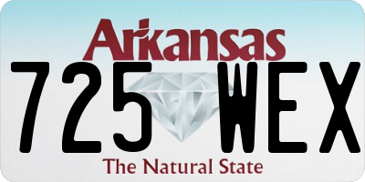 AR license plate 725WEX