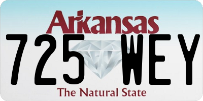 AR license plate 725WEY