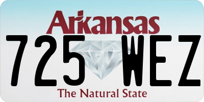 AR license plate 725WEZ