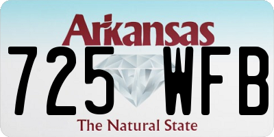 AR license plate 725WFB