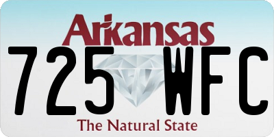 AR license plate 725WFC