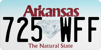 AR license plate 725WFF