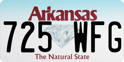 AR license plate 725WFG