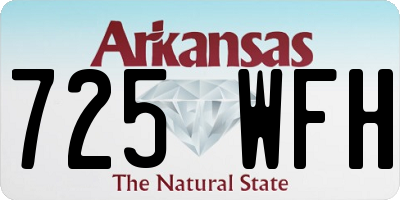 AR license plate 725WFH