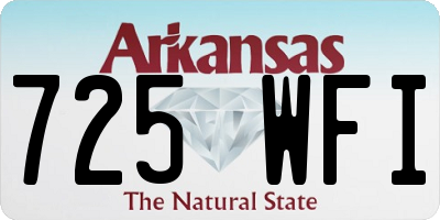 AR license plate 725WFI