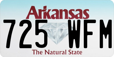 AR license plate 725WFM