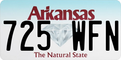 AR license plate 725WFN