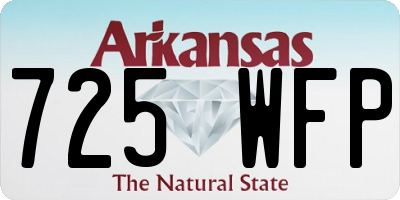 AR license plate 725WFP