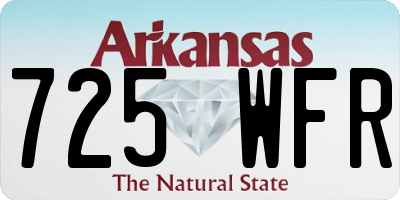 AR license plate 725WFR