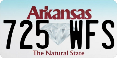 AR license plate 725WFS