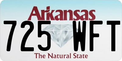 AR license plate 725WFT