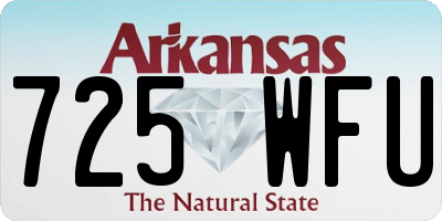AR license plate 725WFU