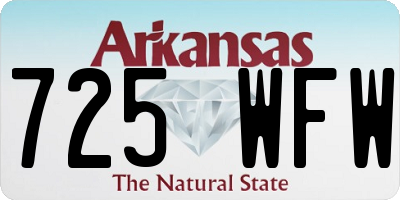 AR license plate 725WFW