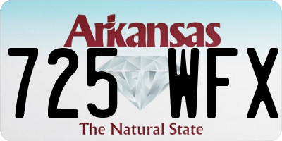 AR license plate 725WFX