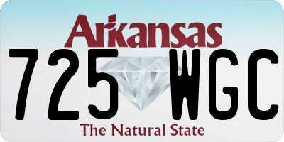 AR license plate 725WGC