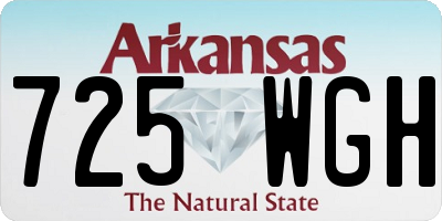 AR license plate 725WGH