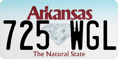 AR license plate 725WGL