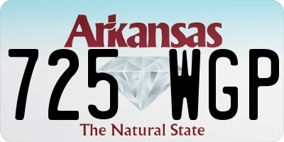 AR license plate 725WGP