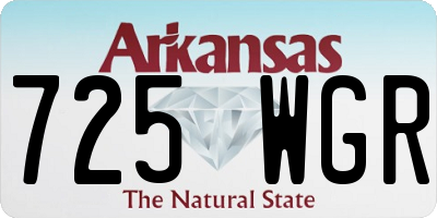 AR license plate 725WGR