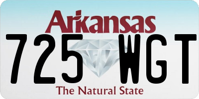 AR license plate 725WGT