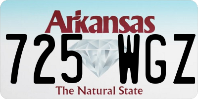 AR license plate 725WGZ