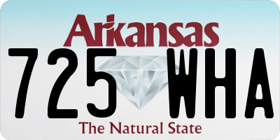 AR license plate 725WHA